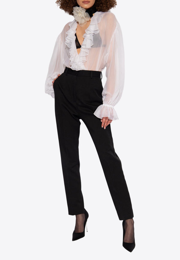 High-Waist Tapered Pants