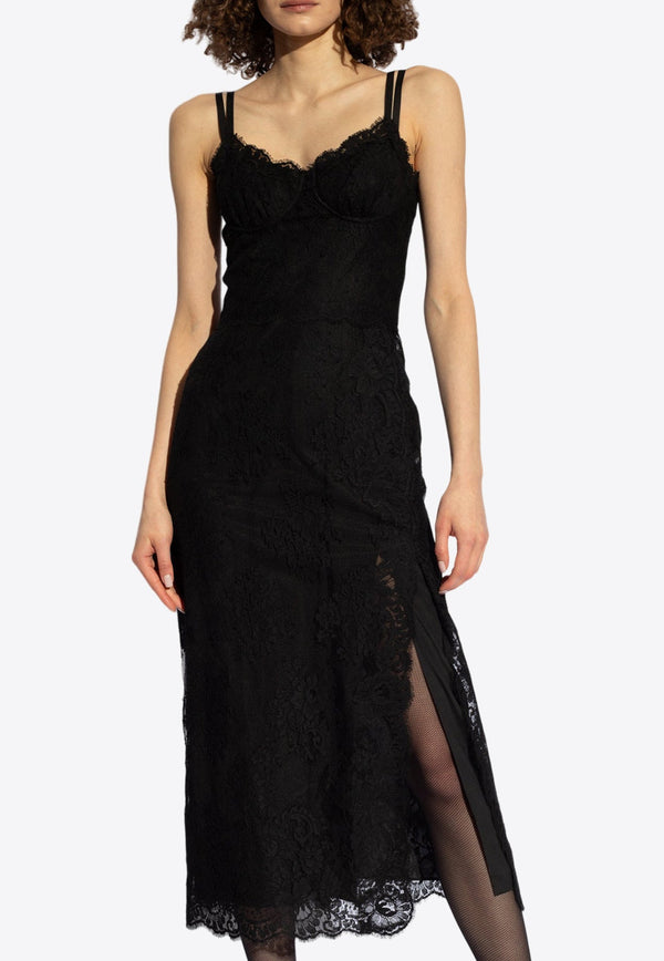 Lace Slip Midi Dress