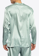 Henley Silk Pajama Top