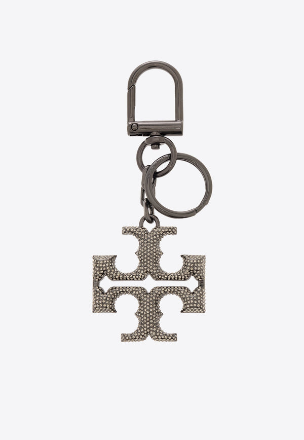 Logo Crystal Studded Key-ring