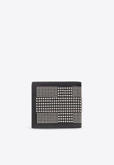 Bi-Fold Studded Leather Wallet