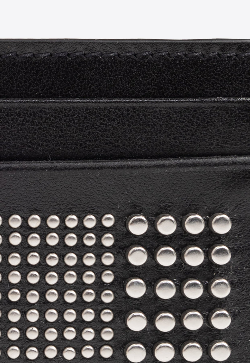 Studded Leather Cardholder