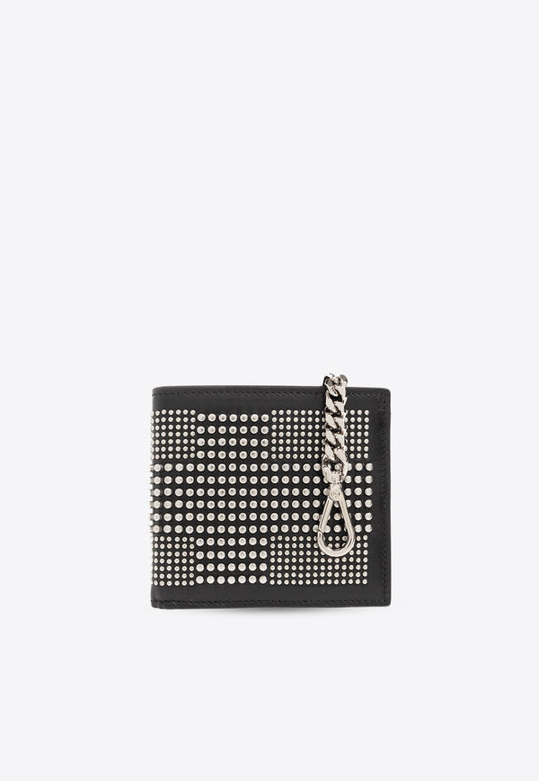 Studded Leather Chain Wallet