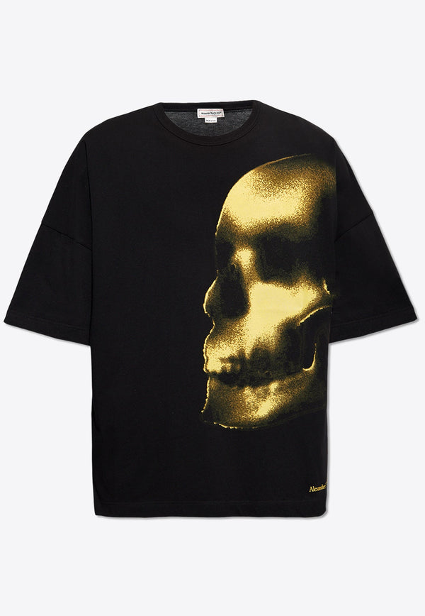 Skull Print Crewneck T-shirt