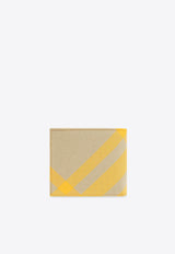 Check Pattern Bi-Fold Wallet