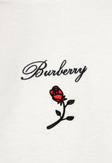 Rose Logo Embroidered T-shirt