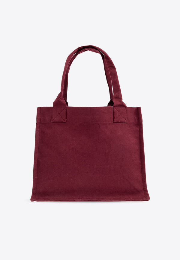 Large Logo Embroidered Tote Bag