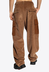 Corduroy Relaxed Cargo Pants