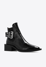 Chunky Buckle Chelsea Boots