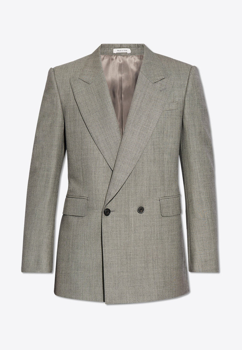 Double-Breasted Wool Blazer