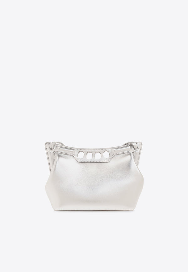 The Mini Peak Metallic Leather Shoulder Bag