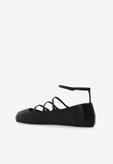 Strappy Leather Ballet Flats