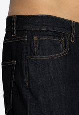 Logo Patch Straight-Leg Jeans