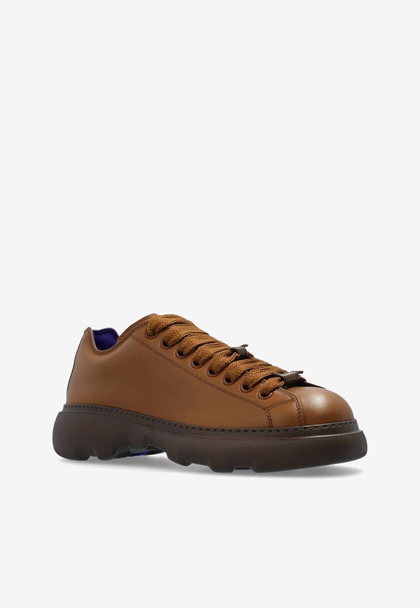 Round-Toe Leather Ranger Shoes