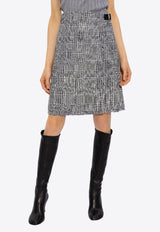 A-line Checked Mini Skirt