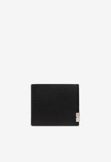 B Cut Bi-Fold Wallet in Grained Leather