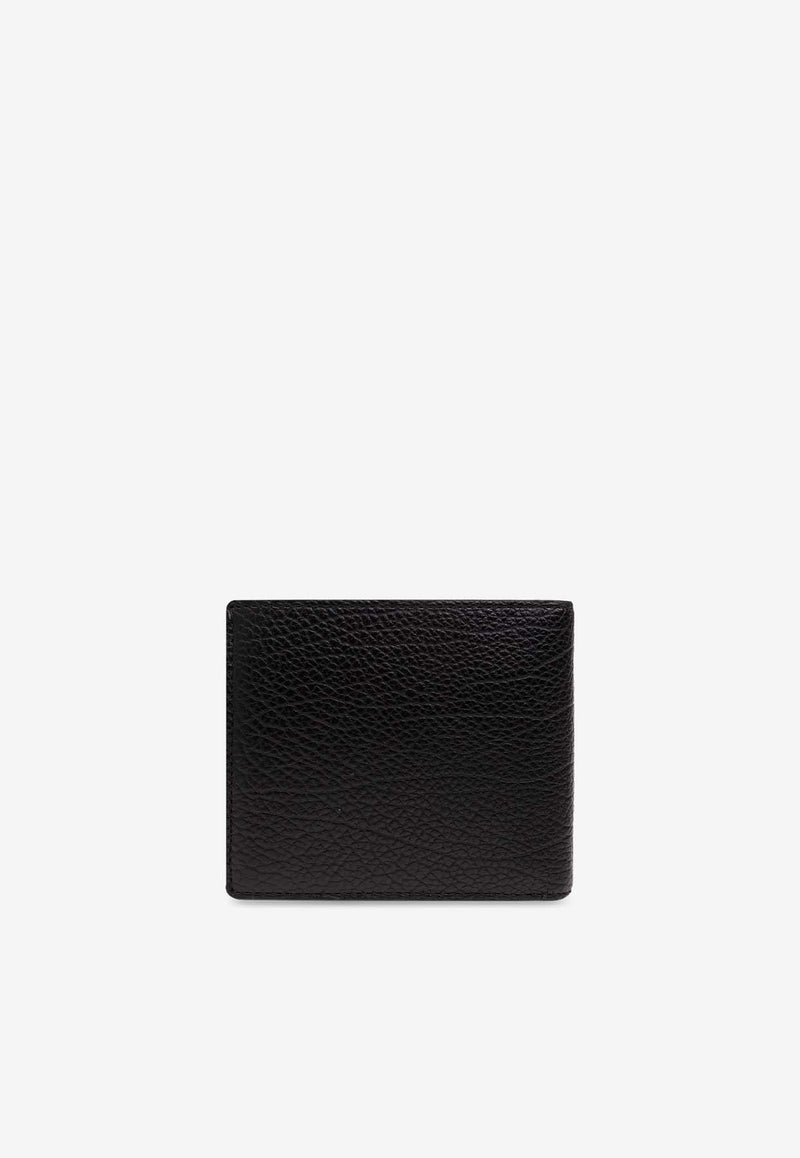 B Cut Bi-Fold Wallet in Grained Leather