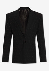 Stars Print Single-Breasted Blazer