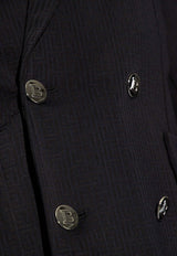 Double-Breasted Monogram Jacquard Blazer