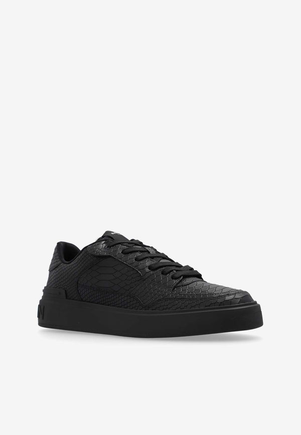 B-Court Snake Print Leather Low-Top Sneakers
