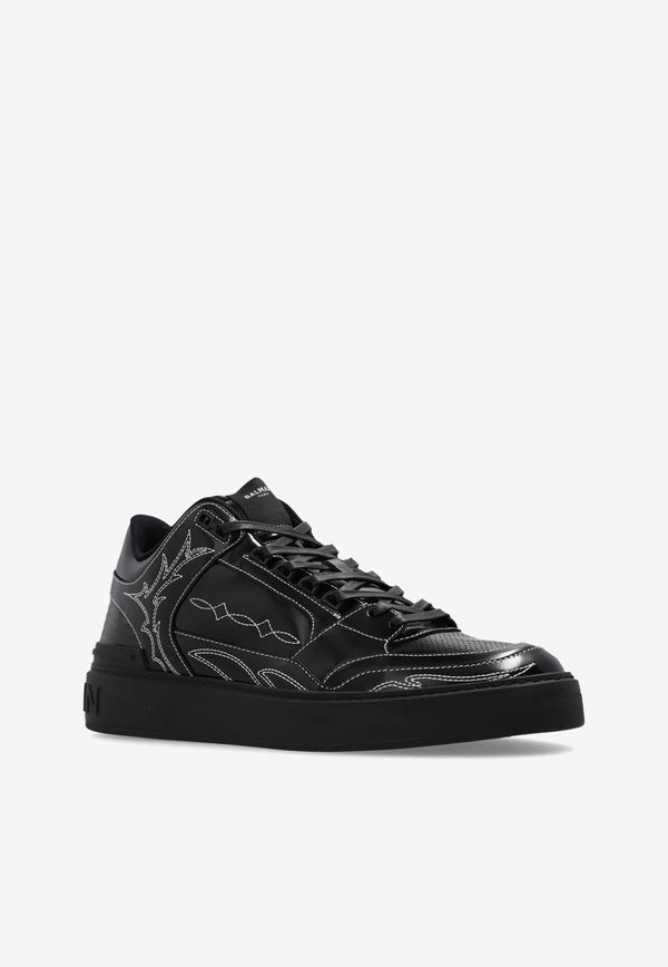 B-Court Mid-Top Leather Sneakers