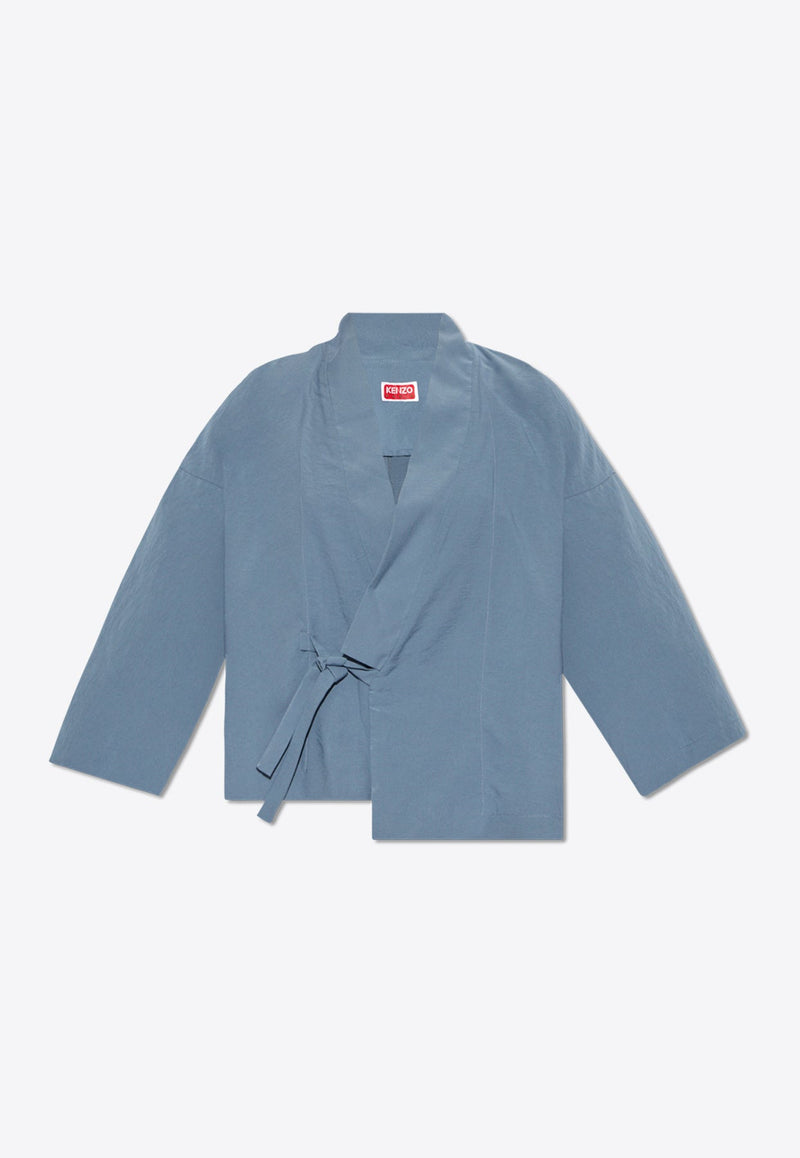Short Kimono Tie-Up Jacket