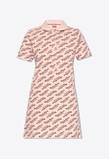 Verdy Logo Print Mini Polo Dress