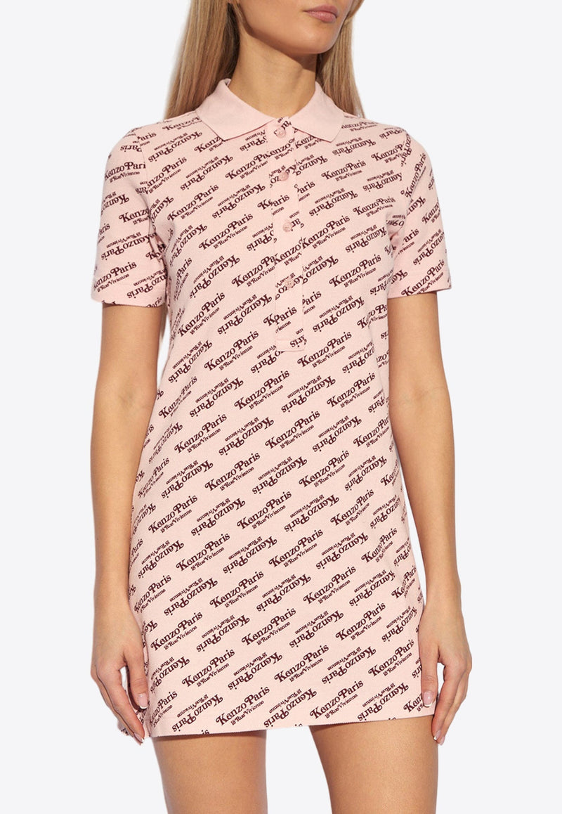 Verdy Logo Print Mini Polo Dress