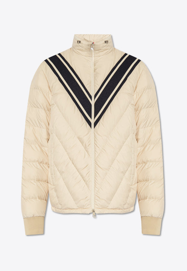 Barrot Striped Quilted Down Jacket