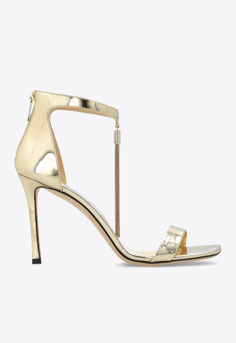 Vinca 95 Metallic Leather Sandals