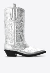 Mid-Calf Embroidered Cowboy Boots