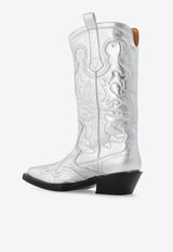 Mid-Calf Embroidered Cowboy Boots