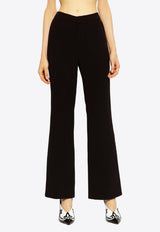 Flared Crepe Pants