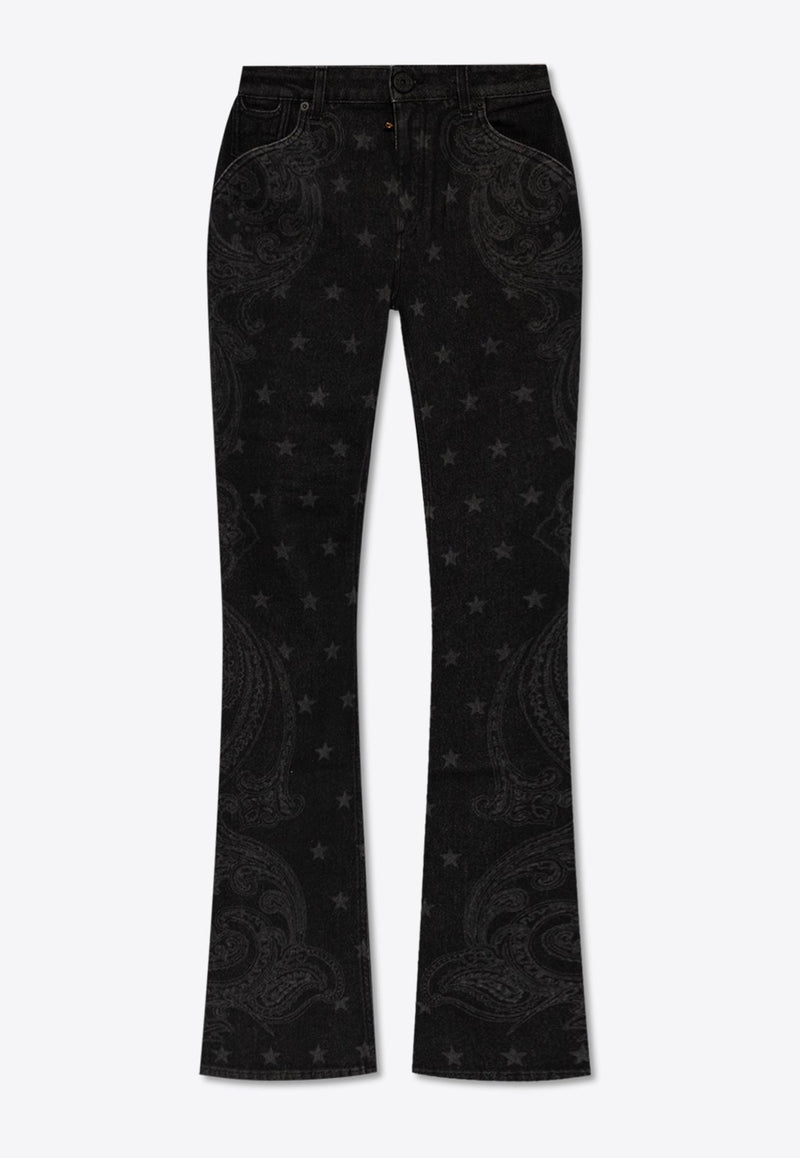 Paisley Bootcut Jeans