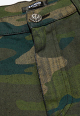 Camouflage Denim Shorts