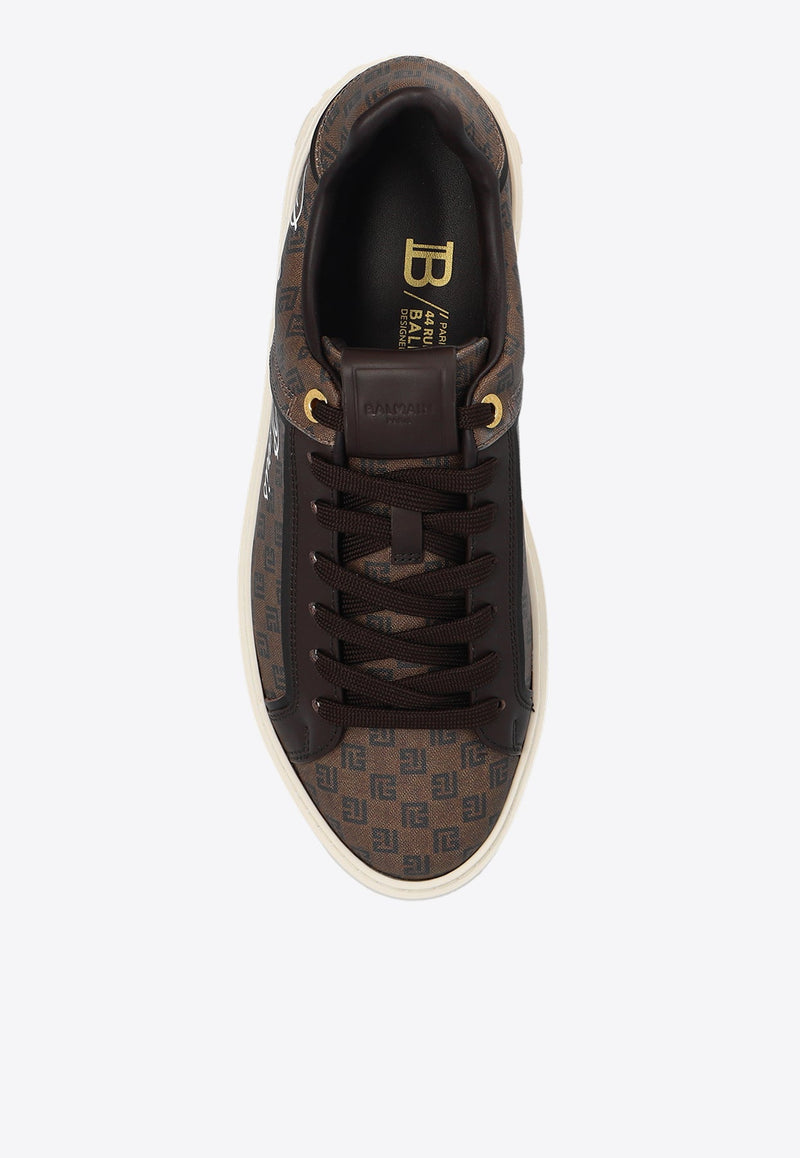 B-Court Monogram Leather Sneakers