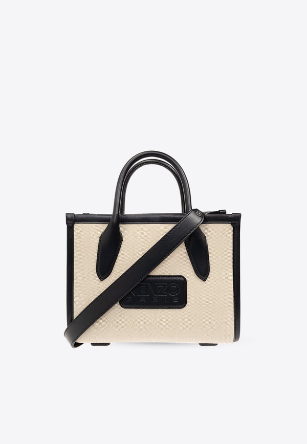 Small Kenzo 18 Logo Patch Tote Bag