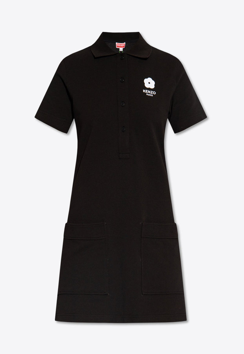 Boke Flower Mini Polo Dress