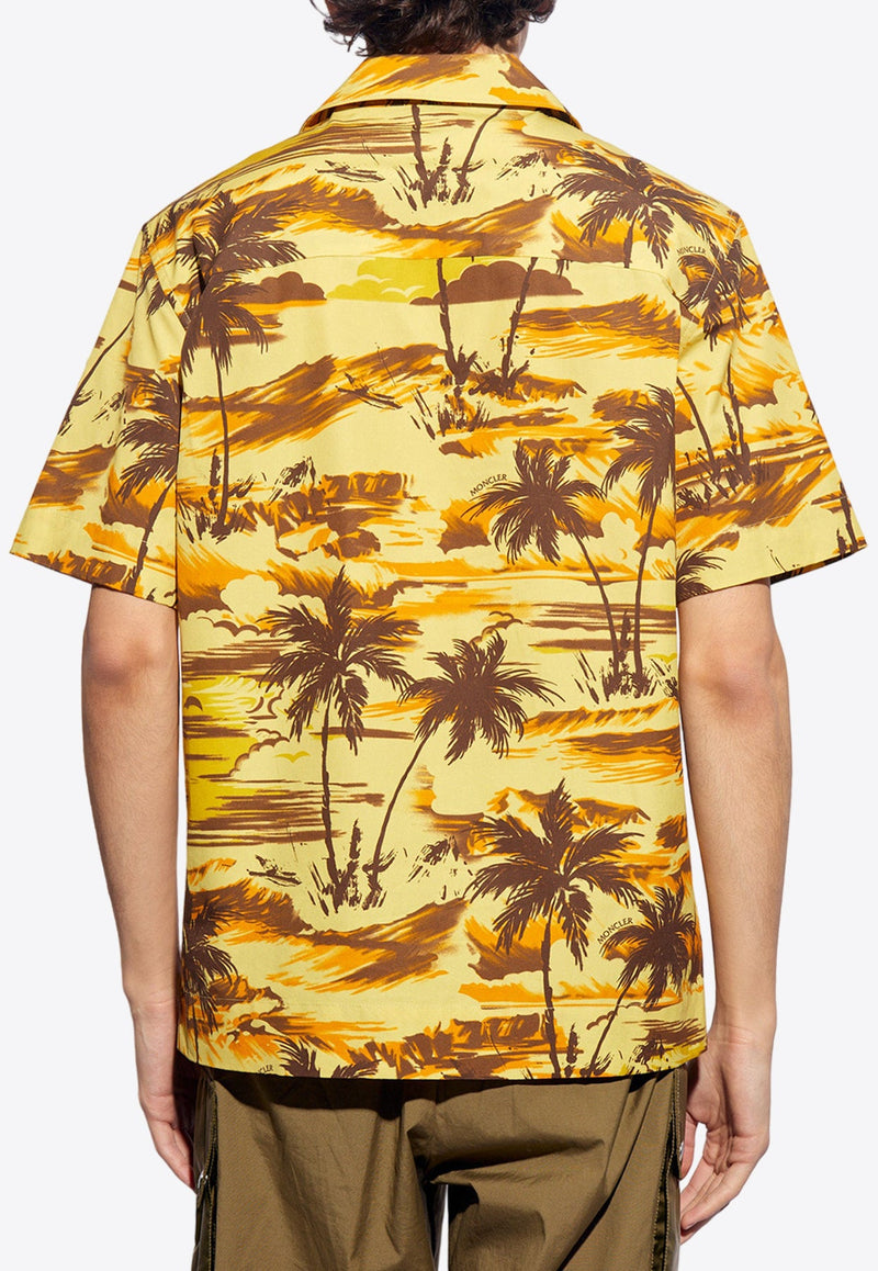 Tropical Palm Print Shirt