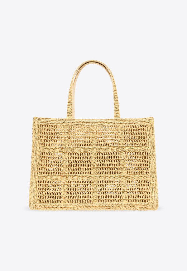 Large Ella Woven Tote Bag