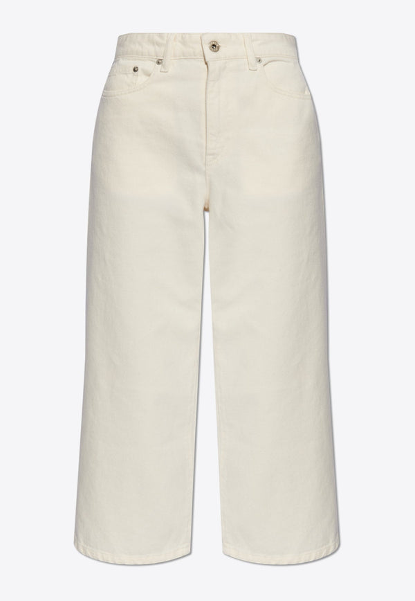 High-Waist Cropped Jeans