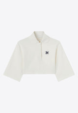 PA Monogram Cropped Polo T-shirt