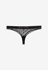 Monogram Jacquard Lace Thong