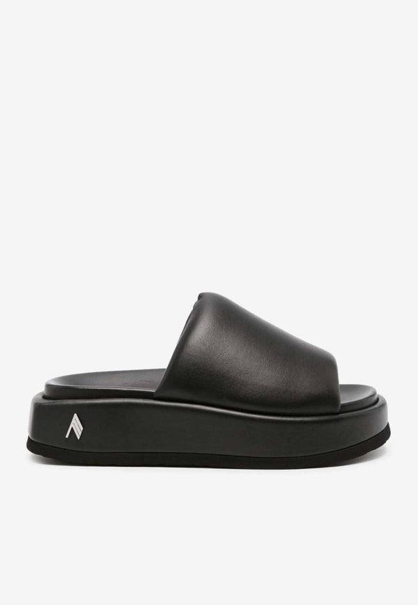Mia Calf Leather Flatform Sandals