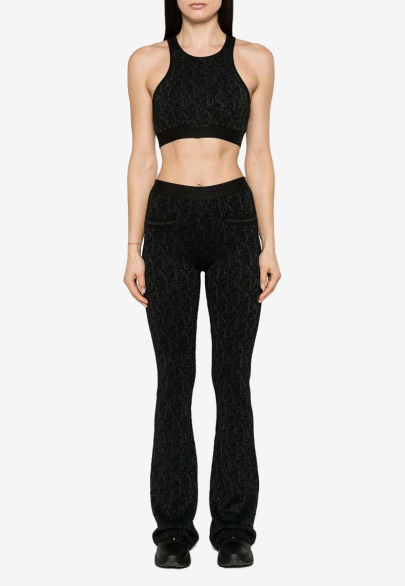 Monogram Jacquard Cropped Top