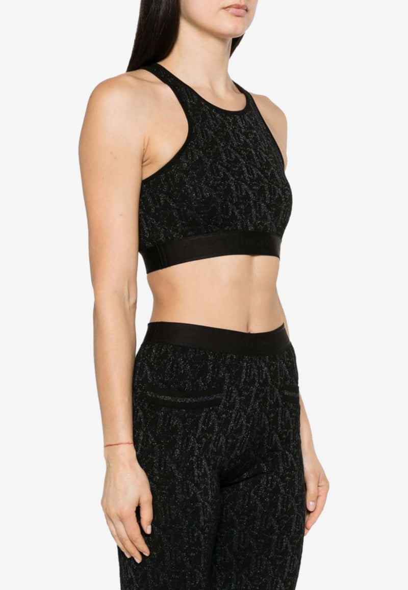 Monogram Jacquard Cropped Top