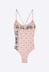 Paisley Print One-Piece Swimsuits