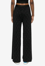 Monogram Jacquard Flared Pants