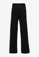 Monogram Jacquard Flared Pants