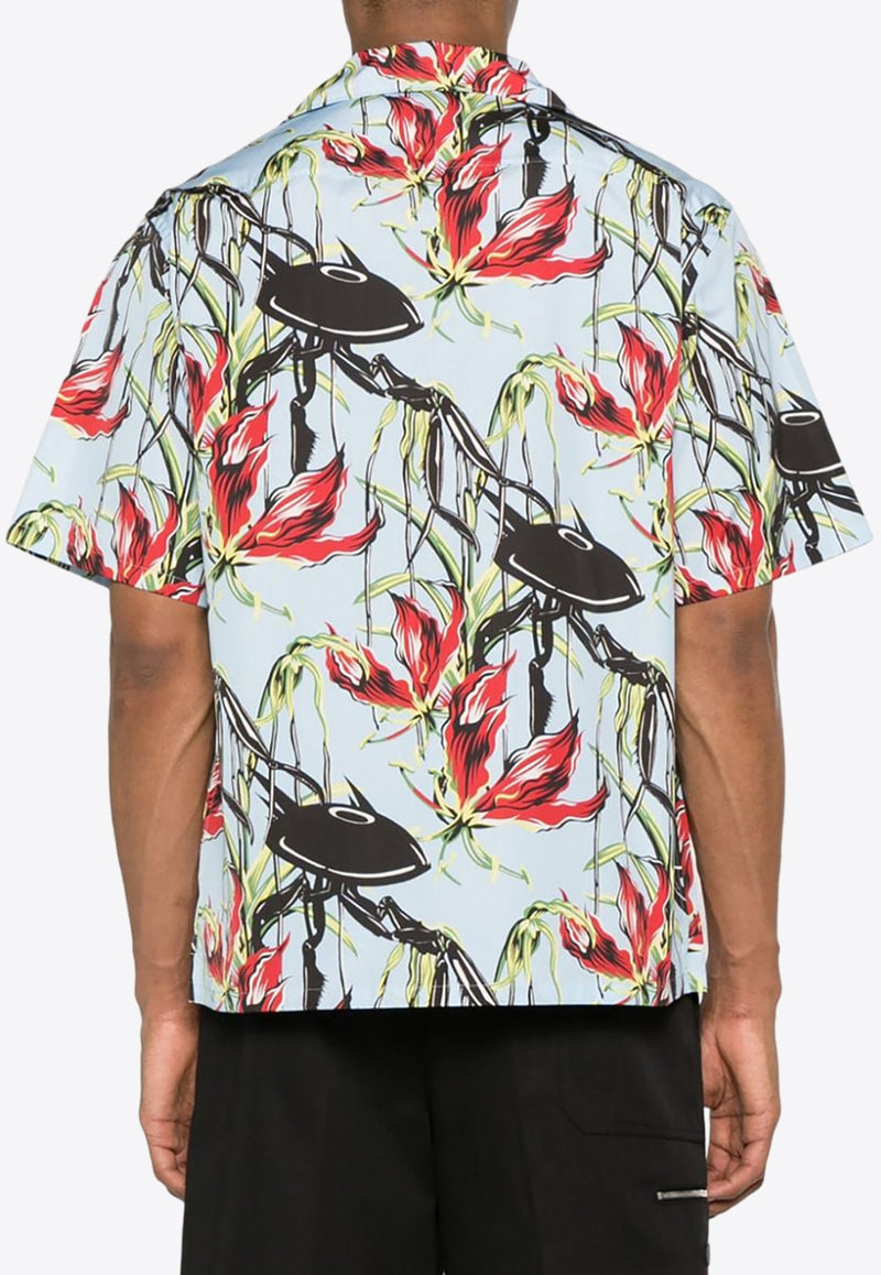 Floral Print Buttoned Shirt